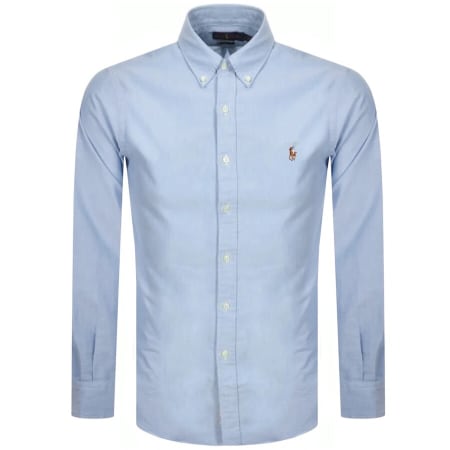 Ralph Lauren Custom Fit Shirt Blue Mainline Menswear United States